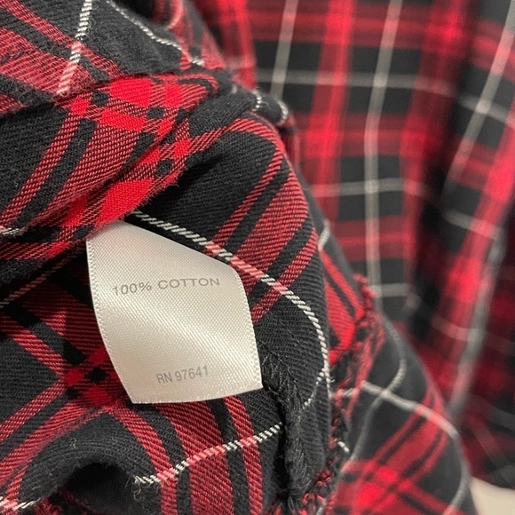 J.jill 100% Cotton Plaid Button up Long Sleeve Shirt  size Small - Picture 4 of 6